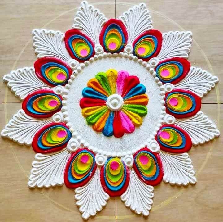 How to make rangoli colors at home using kitchen ingredients?