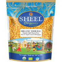 Organic Split Pigeon Peas / Toor Dal - 2 lbs