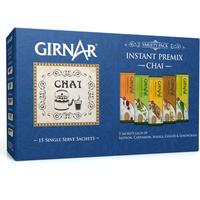 Girnar Instant Tea Premix Variety Pack, 15 Sachets