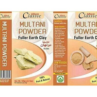 100% Pure & Natural Multani Mitti Powder (The Indian Bentonite Clay) by Dulhan Classic (100 Grams)