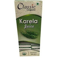 Classic Organic Karela Juice for Balanced Blood Sugar Support. USDA Organic Bitter Melon 500ml 16.9 Fl. Oz