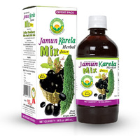 Basic Ayurveda Jamun Karela Herbal Juice (With Basil) 480 Ml