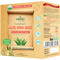 Vedic Organic Aloe Vera Juice | Daily Overall Health Support 500ml x 2