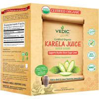 Vedic Organic Karela Juice | Supports Healthy Blood Sugar Level (Bitter Gourd/Bitter Melon) 500ml x 2