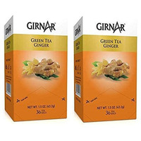 Girnar Green Tea Ginger - 36 Tea Bags X 2 Packs