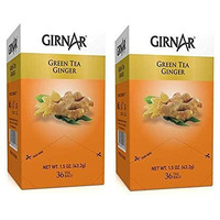 Girnar Green Tea Ginger - 36 Tea Bags X 2 Packs