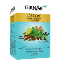 Girnar Detox Green Tea, (36 Teabags)