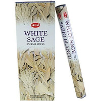 HEM White Sage Tubes Incense, 20g, Box of Six