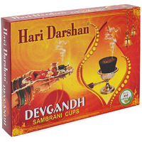 Hari Darshan Devgandh Sambrani Dhoops Cups 12 cups x 12