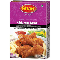 Shan Chicken Broast Recipe and Seasoning Mix 4.40 oz (125g) - Spice Powder for Batter Coated Fried Chicken  (4.4 Ounce (Pack of 1))