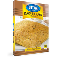 Uttam Instant Dhosa Mix Healthy Breakfast Mix, (Pack of 2, 400g each) Easy to Make Crispy Rice Dosas in Just 3 Steps Instant Mix Golden, Crispy & Tasty Dosas