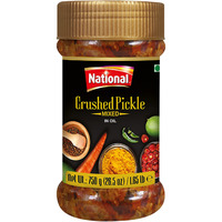 National Cruched Pickle Mixed - In Oil 750 gms
