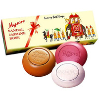 Mysore Sandal/ Jasmine / Rose Soap Combo Pack 450gm (125g x 3)