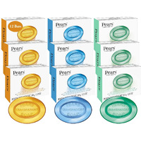 Pears Bar Soap Variety Pack 12 Mint Extract Lemon & Original
