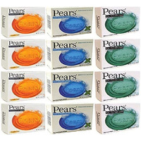 Pears Bar Soap Variety Pack 12 Mint Extract Lemon & Original - Set Of 2