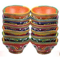 K. Round Multi Diya 12pc 3inch #212