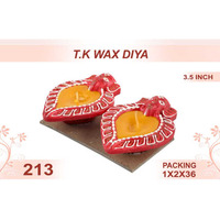 T.K. Wax Diya 2pc 3.5inch #213