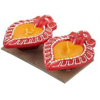 T.K. Wax Diya 2pc 3.5inch #213