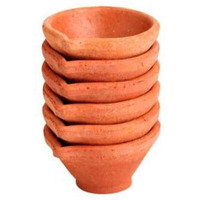 Terracotta Small Diya 6pc 3inch #3