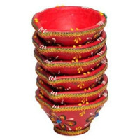 Rangila Diya 6pc 3inch #193