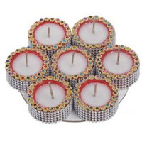 S.T Wax Diya 7pc 1.75inch #280