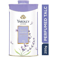 Yardley London Perfumed Fresh Floral Fragrances Locked in a fine & Silky Talcum Powder (Yardley English Lavender Perfumed Talc - 250gm, Pack of 1)