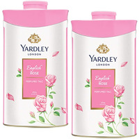 Yardley London Perfumed Fresh Floral Fragrances Locked in a fine & Silky Talcum Powder (Yardley English Roses Perfumed Talc - 250gm, Pack of 2)
