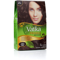 Vatika naturals Henna Hair Color - Rich Black (pack of 6)