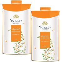 Yardley London Fresh Floral Fragrance Locked in a Fine & Silky Perfumed Talcum Powder (Yardley London Imperial Sandalwood, Pack of 2 250Gram)