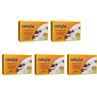 Pack Of 5 - Girnar Instant Saffron Chai Milk Tea Sweetened - 220 Gm (7.7 Oz)