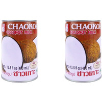 Chaokoh Coconut Milk Unsweetened 12 Pack - Premium, Canned Coconut Milk from Thailand, Lactose Free, Non Dairy Vegan Milk - for Curries, Drinks, Desserts, & More (13.5 oz per Can)