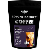 Colombian Brew Blueberry Chocolate Mocha Caf Latte, Instant Coffee Powder Pre-Mix (3 in 1) 250gm