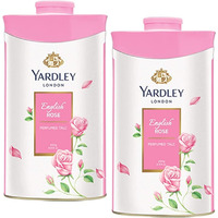 Yardley London Fresh Floral Fragrance Locked in a Fine & Silky Perfumed Talcum Powder (Yardley London English Rose, Pack of 3 250Gram)