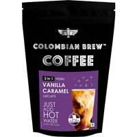 Colombian Brew Vanilla Caramel Caf Latte, Instant Coffee Powder Pre-mix (3 in 1) 250gm