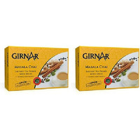 Pack Of 2 - Girnar Instant Masala Chai Milk Tea Sweetened - 220 Gm (7.7Oz)