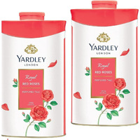 Yardley London Fresh Floral Fragrance Locked in a Fine & Silky Perfumed Talcum Powder (Yardley London Royal Red Rose, Pack of 2 250Gram)