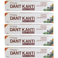 Patanjali Dant Kanti Toothpaste(Pack of 5 - 200g each) by Patanjali