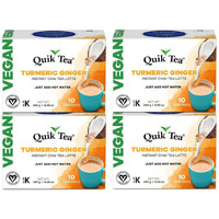 QuikTea Vegan Turmeric-Ginger Chai Latte - 40 count