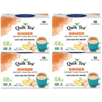 QuikTea Tea Latte, Ginger Chai, 8.5 Ounce (Pack of 4)