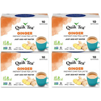 QuikTea Tea Latte, Ginger Chai, 8.5 Ounce (Pack of 4)