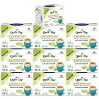 Chai Tea Latte - Unsweetened Lemongrass Chai - 100 Pouches By QuikTea