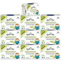 Chai Tea Latte - Unsweetened Lemongrass Chai - 100 Pouches By QuikTea