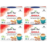 QuikTea Tea Latte, Masala Chai, 8.5 Ounce (Pack of 4)