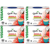 QuikTea Vegan Unsweetened Masala Chai Tea Latte - 40 Count