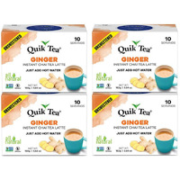 QuikTea Unsweetened Ginger Chai Latte - 40 count