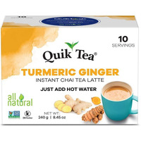 QuikTea Chai Latte, Turmeric Ginger, 100 Count