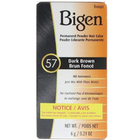 Bigen Permanent Powder Hair Color 57 Dark Brown 1 ea