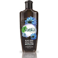 Dabur Vatika Naturals Enriched Hair Oil, Natural Moisturizing, Strengthening and Hair Oil for Healthy Scalp, Nourishing Hair Oil for Soft, Manageable, Smooth & Silky Hair From Root to Tip (Black Seed)