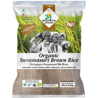 24 Mantra Organic Brown Sonamasuri Rice 10 lbs