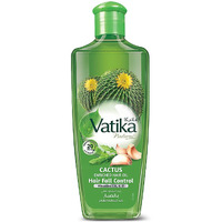 Dabur Vatika Naturals Enriched Hair Oil, Natural Moisturizing, Strengthening & Hair Oil Serum for Healthy Scalp, Nourishing Hair Oil for Soft, Manageable, Smooth & Silky Hair From Root to Tip (Cactus)